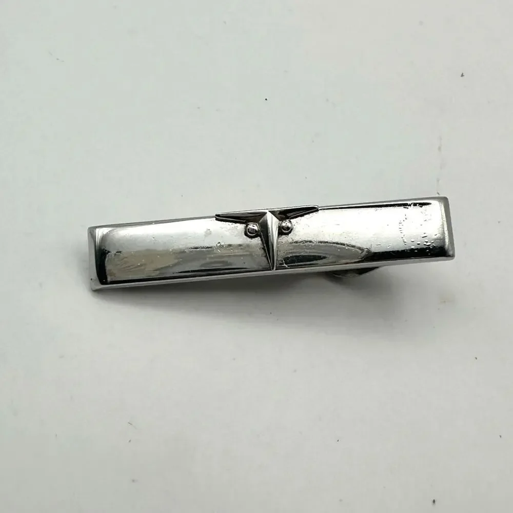 Swank Mens Tie Clip Silver tone Vintage Classic Traditiianal Accessory
